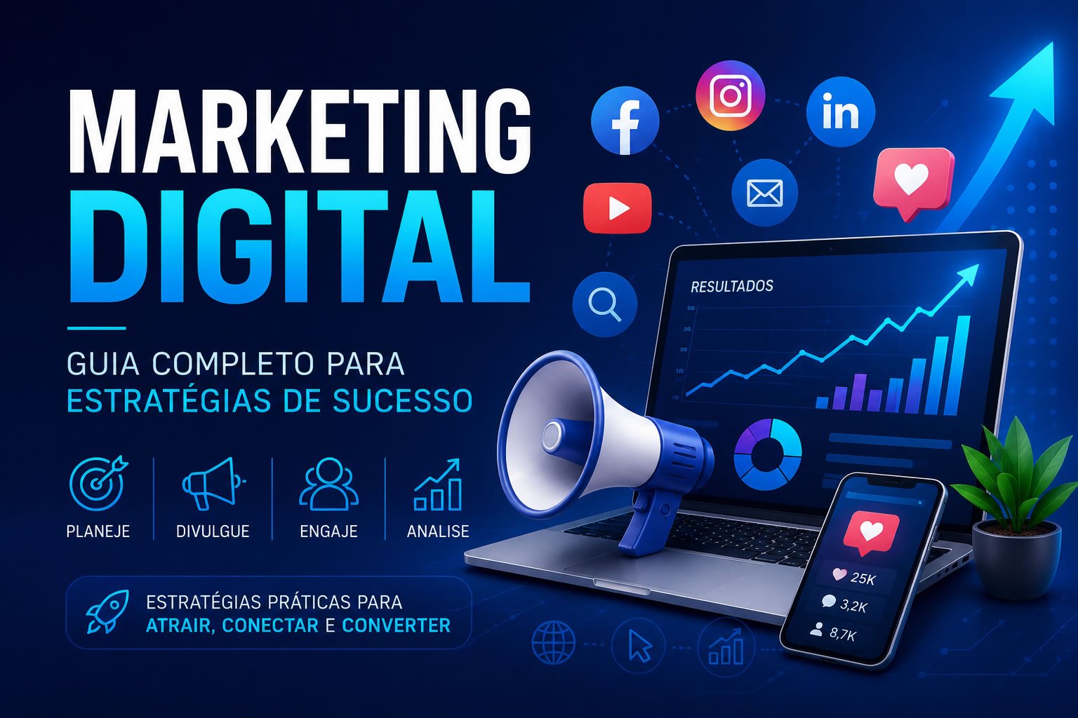 Explore o mundo do Marketing Digital com este guia completo. Aprenda estratégias, ferramentas e tendências para alavancar seu negócio online.
