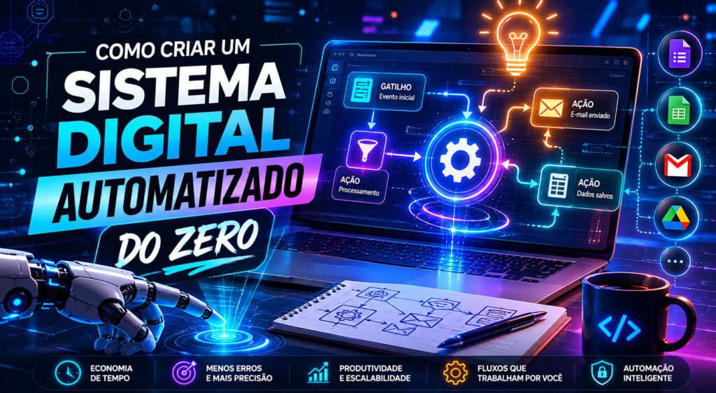 como criar um sistema digital automatizado
