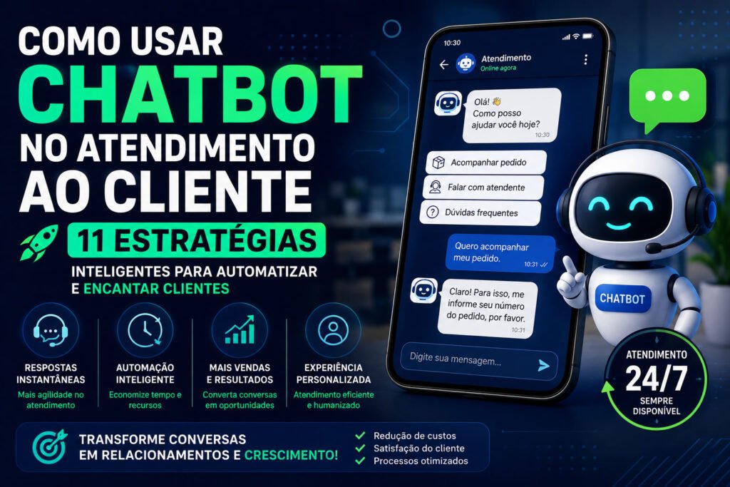 Chatbot interagindo com cliente via WhatsApp