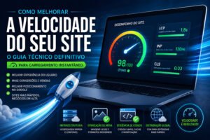 Guia completo sobre como melhorar a velocidade do site, otimizar Core Web Vitals, acelerar o WordPress e aumentar o desempenho para SEO e conversões.