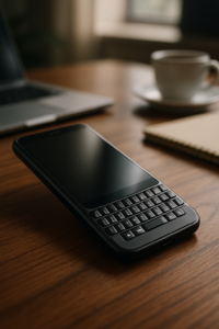 Clicks Communicator smartphone com teclado físico inspirado no BlackBerry