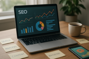Gráfico ilustrando palavras-chave semânticas em SEO