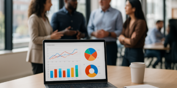 Dashboard de plataforma de operações de vendas