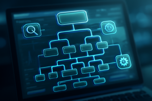 Ilustração de sitemap estruturado para SEO