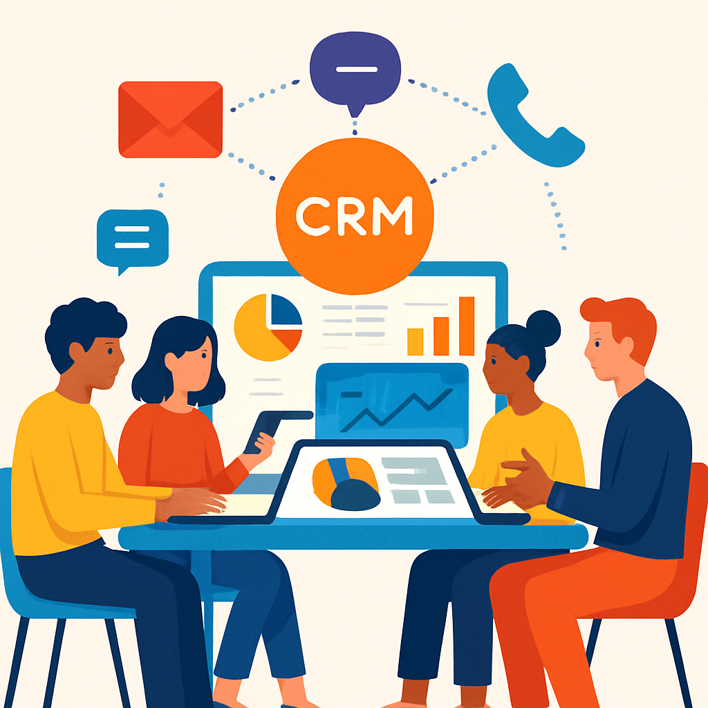 Diagrama mostrando integração de canais em vendas omnichannel