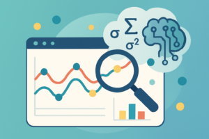 Gráfico mostrando flutuações nos rankings de visibilidade de IA