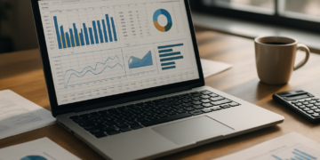 Gráfico de consumo de créditos de IA em dashboard de monitoramento