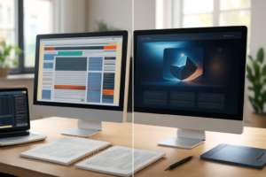 exemplo de redesign de website de produto