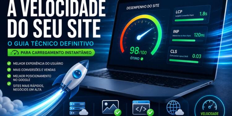 Guia completo sobre como melhorar a velocidade do site, otimizar Core Web Vitals, acelerar o WordPress e aumentar o desempenho para SEO e conversões.